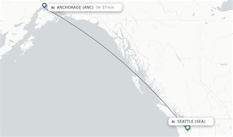 cheap flights from seattle to anchorage alaska|flight time seattle to anchorage.